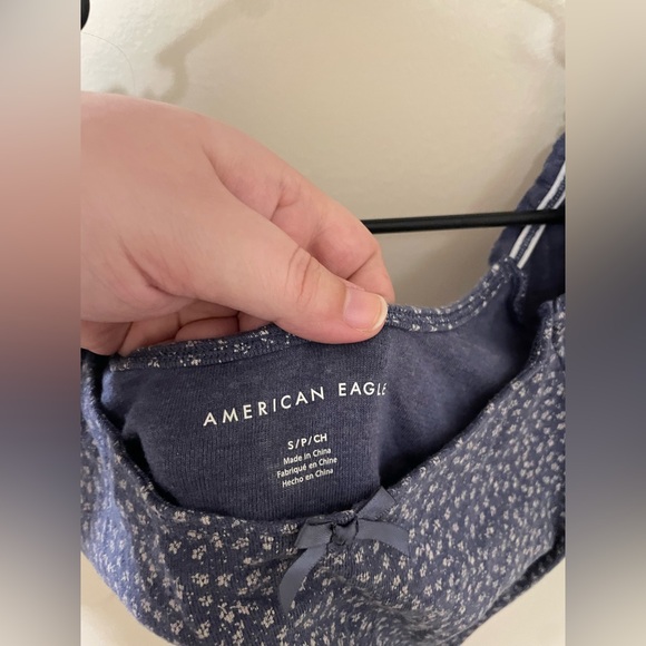 ✨American Eagle Floral Crop Top Size S - Picture 5 of 8